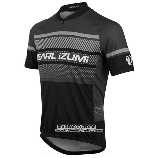 2017 Maillot Ciclismo Pearl Izumi Gris et Noir Manches Courtes et Cuissard